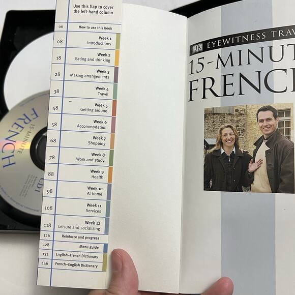 15 Minute French Eyewitness Travel Complete Course Caroline Lemoine Book And CDs - Picture 6 of 8